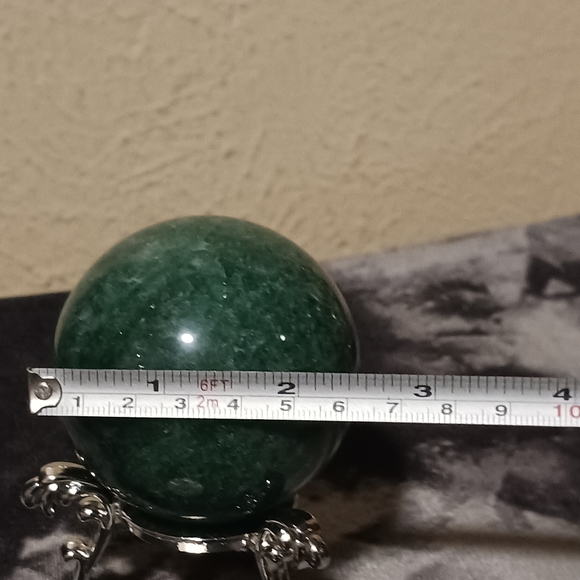 Green Strawberry Quartz Sphere - Picture 6 of 6